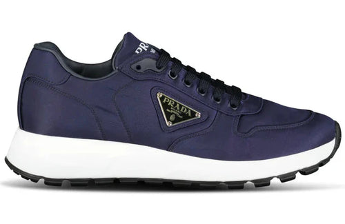 Prada Prax 01 Re-Nylon Leather Sneakers "Navy" Sustainable Sneakers UAE