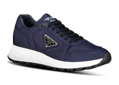 Prada Prax 01 Re-Nylon Leather Sneakers "Navy" Sustainable Sneakers UAE