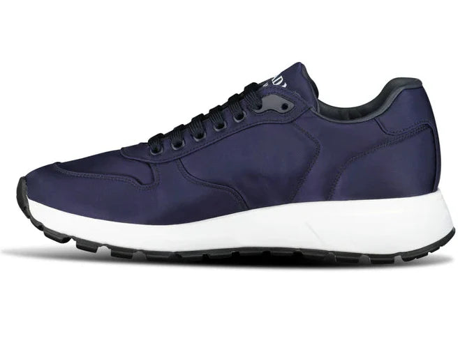 Prada Prax 01 Re-Nylon Leather Sneakers "Navy" Sustainable Sneakers UAE