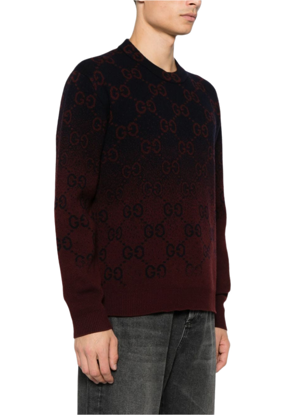 Gucci GG Degradé Wool Jacquard Sweater Luxury Knitwear UAE