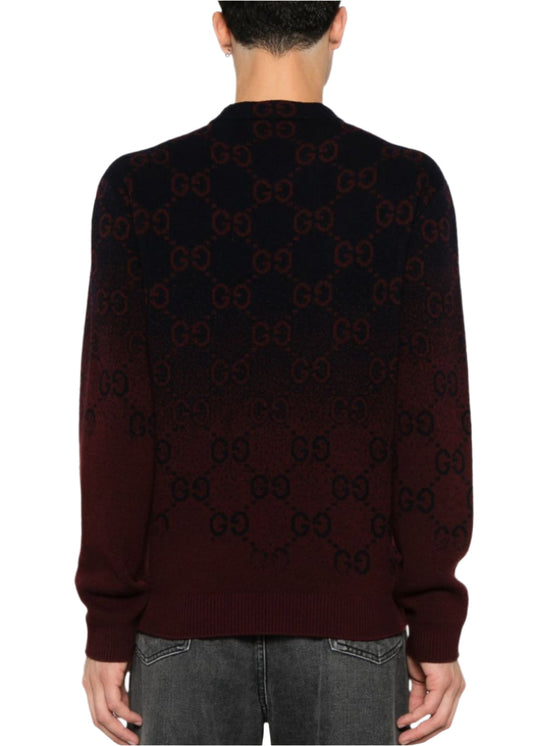 Gucci GG Degradé Wool Jacquard Sweater Luxury Knitwear UAE