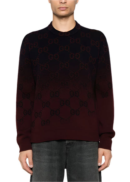 Gucci GG Degradé Wool Jacquard Sweater Luxury Knitwear UAE