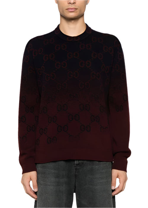 Gucci GG Degradé Wool Jacquard Sweater Luxury Knitwear UAE