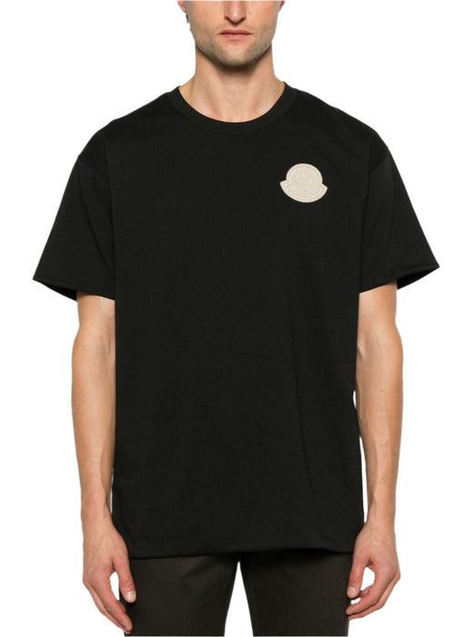 Moncler Logo Reversible T-Shirt "Black" Dual Style Tee UAE