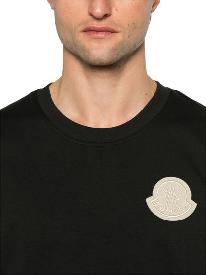 Moncler Logo Reversible T-Shirt "Black" Dual Style Tee UAE