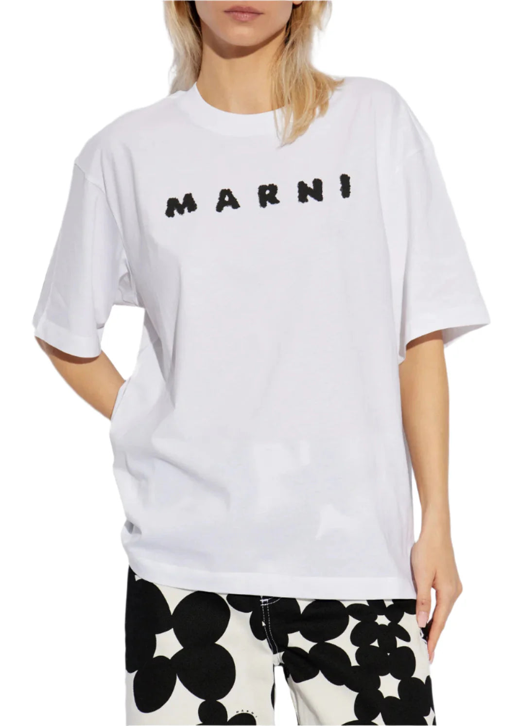 Marni Logo Printed Crewneck T-Shirt Designer Cotton Tee UAE