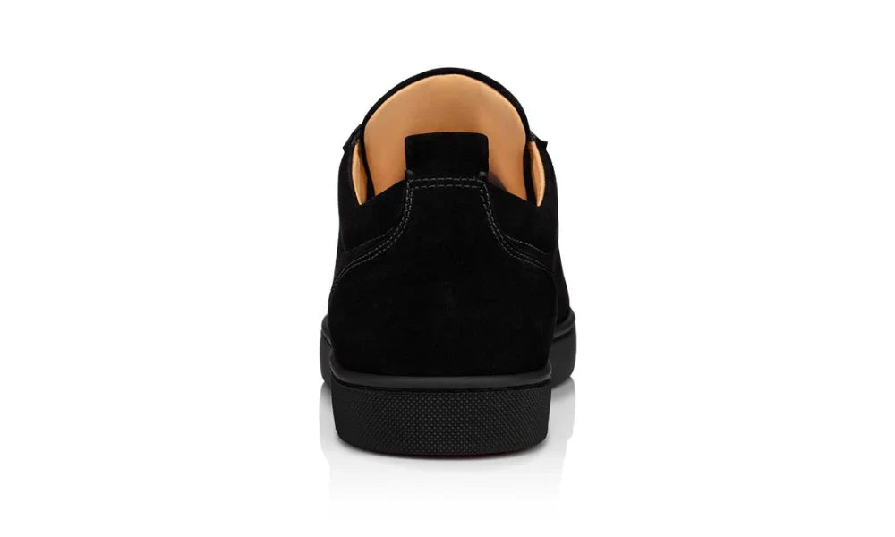 Christian Louboutin Louis Junior Flat "Black Suede" Luxury Suede Sneakers UAE