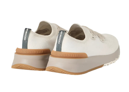 Brunello Cucinelli Knitted Sneakers "Beige" Luxury Knit Sneakers UAE