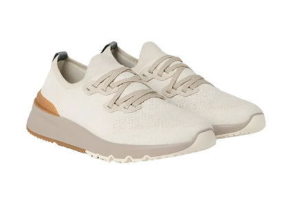 Brunello Cucinelli Knitted Sneakers "Beige" Luxury Knit Sneakers UAE