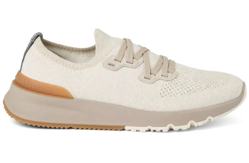 Brunello Cucinelli Knitted Sneakers "Beige" Luxury Knit Sneakers UAE