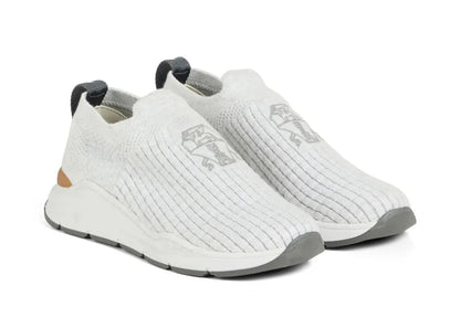 Brunello Cucinelli Cotton Crest Sneakers "Grey" Luxury Casual Sneakers UAE