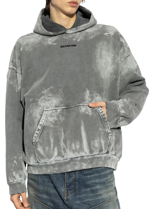 Balenciaga Medium Fit Hoodie "Gray" Designer Hoodie UAE