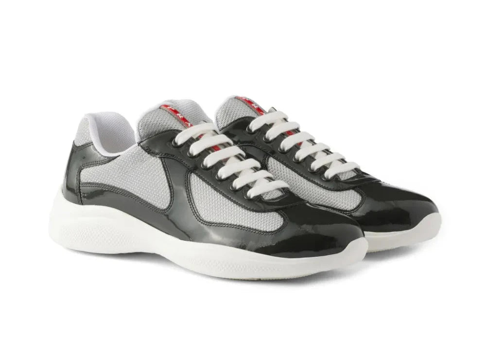 Prada America's Cup "Dark Grey Silver" Sport Luxury Sneakers UAE