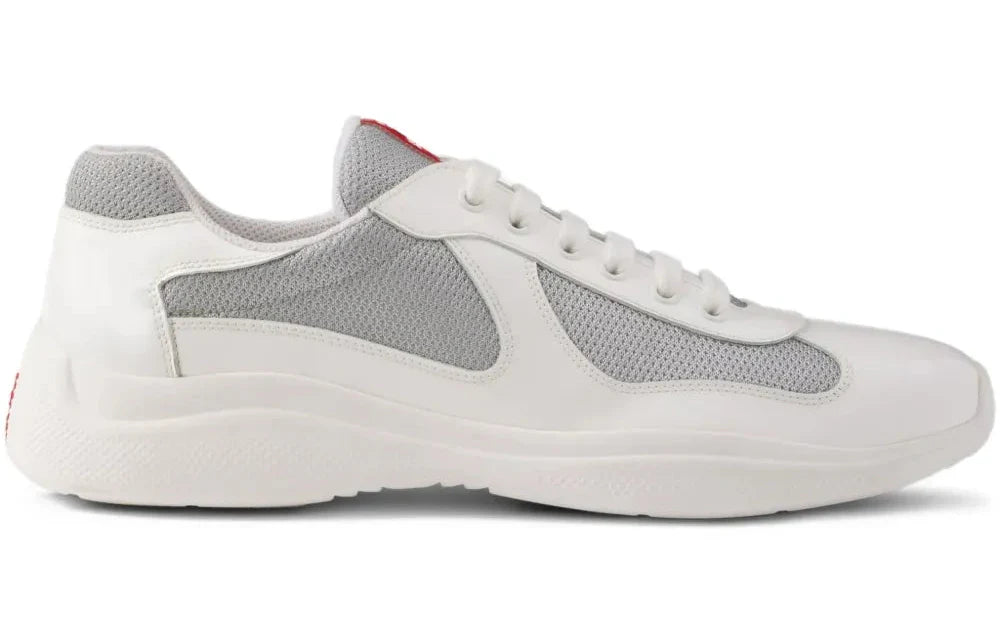 Prada America's Cup "White Grey" Classic Cup Sneakers UAE