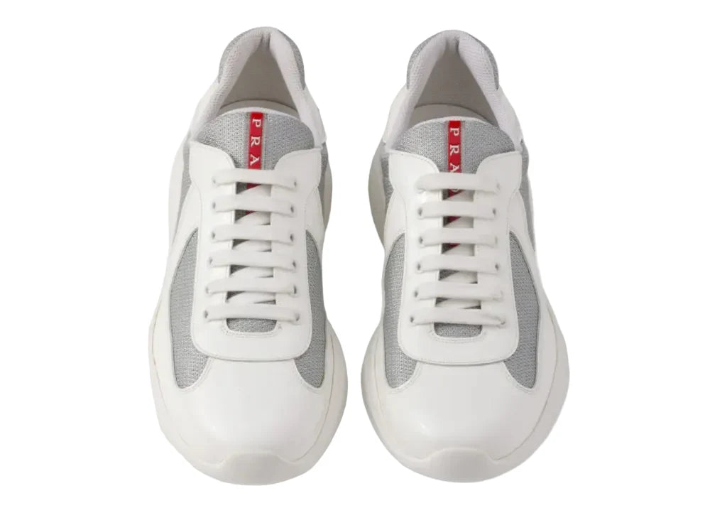 Prada America's Cup "White Grey" Classic Cup Sneakers UAE