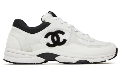 Chanel Mesh Suede Grained Calfskin "White Black" Premium Fashion Sneakers UAE