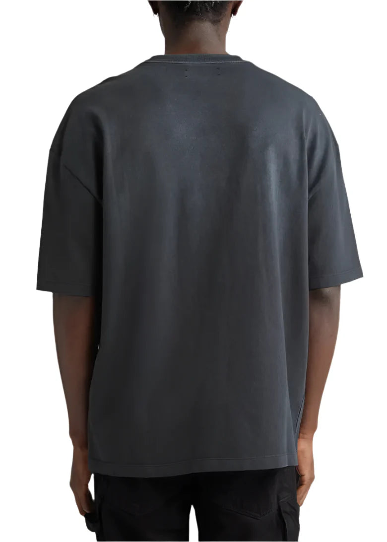 Amiri Follow Vintage Oversized T-Shirt "Black Cotton" Classic Oversized Tee UAE