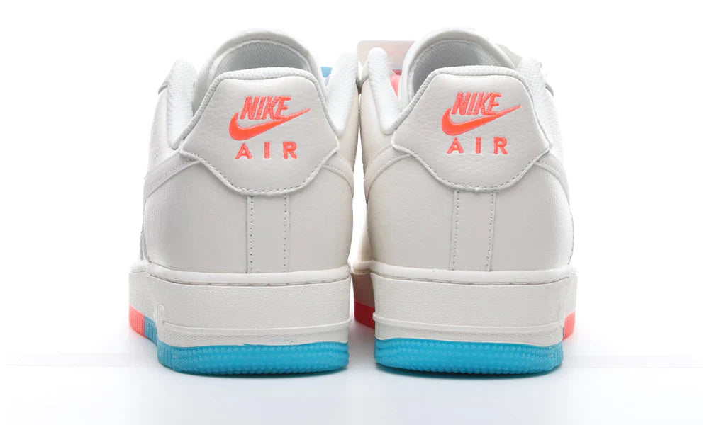 Nike Air Force 1 "07 Low White Blue Orange" Sneakers UAE