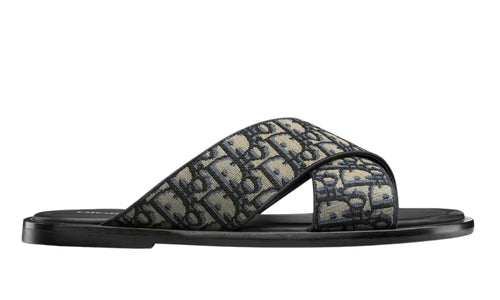 Dior Alias Sandal "Dior Oblique Beige Black" Designer Sandals UAE