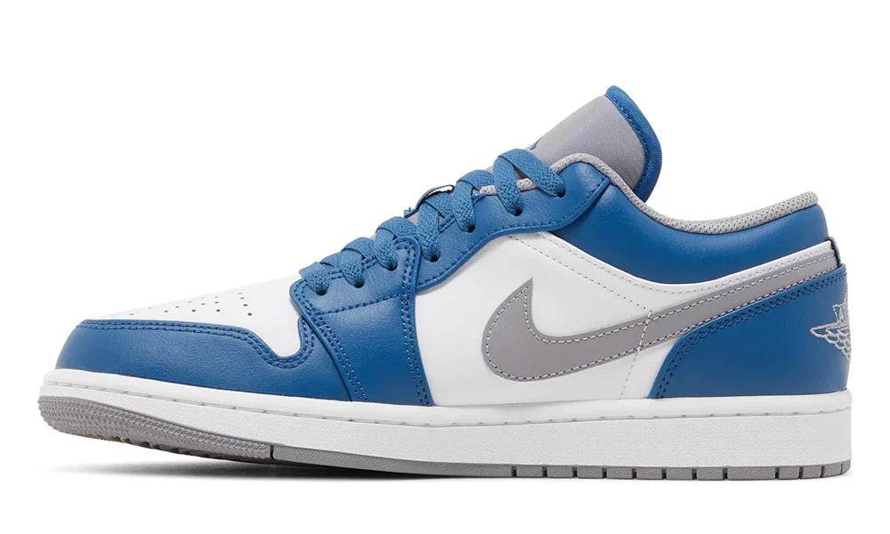 Air Jordan 1 Low "True Blue Cement" Sneakers UAE