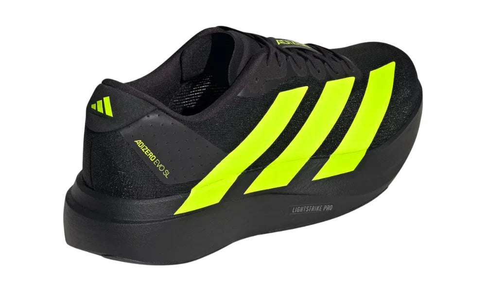 Adidas Adizero Evo SL "Black Lucid Lemon" Running Shoes UAE