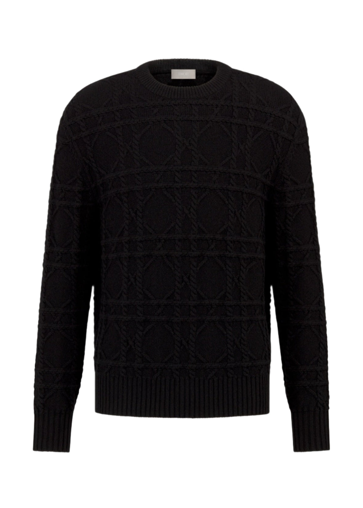 Dior Icons Cannage Sweater "Black Cashmere Knit" Premium Sweater UAE
