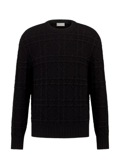 Dior Icons Cannage Sweater "Black Cashmere Knit" Premium Sweater UAE