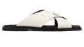 Prada Saffiano Leather Crisscross Sandals "White" Designer Sandals UAE