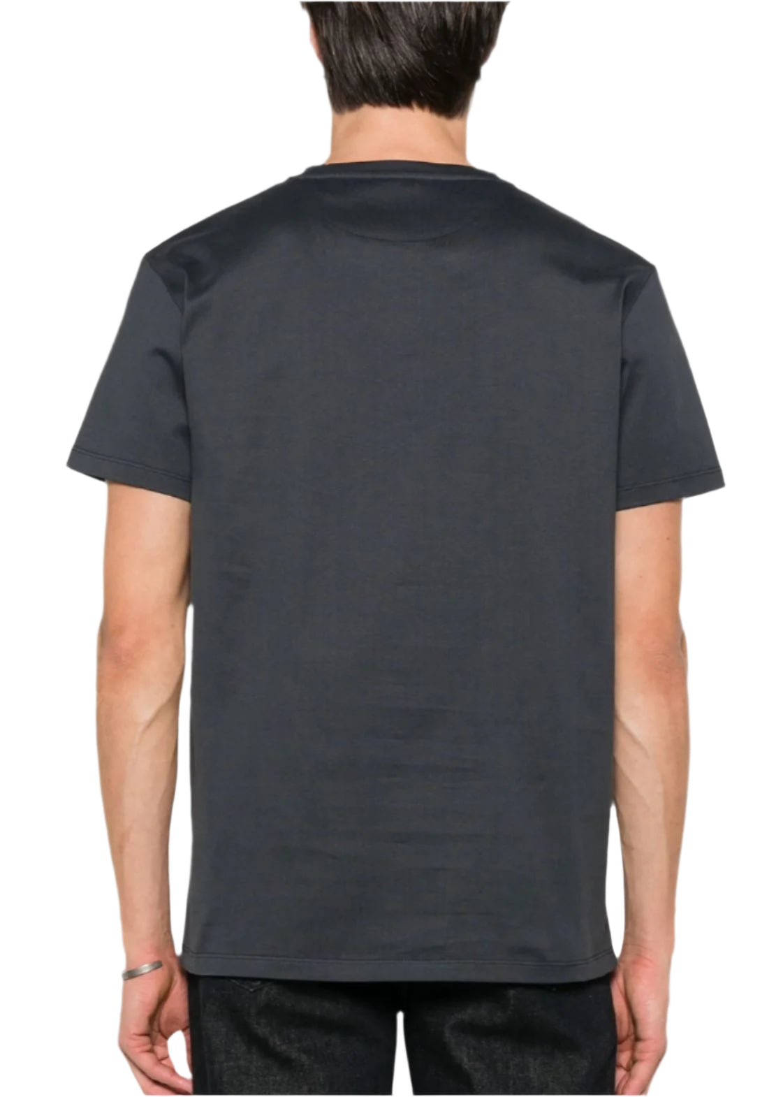 Fendi Dark Grey Cotton T-Shirt Essential Designer Tee UAE