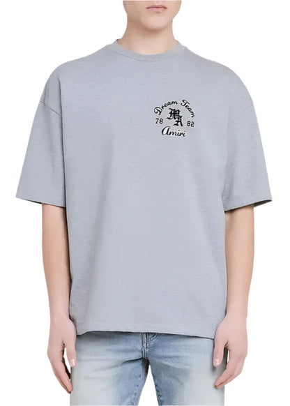 Amiri Dream Team Oversized T-Shirt "Grey Cotton" Casual Streetwear UAE