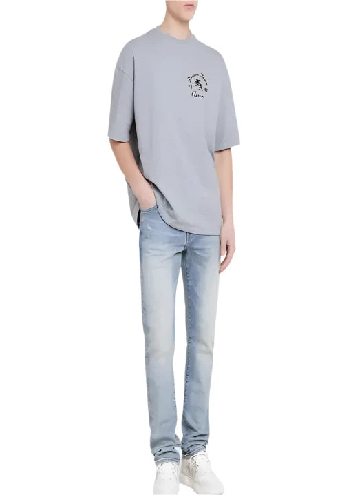 Amiri Dream Team Oversized T-Shirt "Grey Cotton" Casual Streetwear UAE