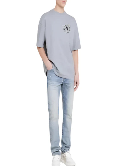 Amiri Dream Team Oversized T-Shirt "Grey Cotton" Casual Streetwear UAE
