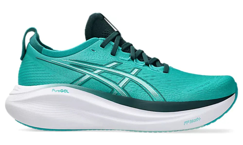 Asics Gel Nimbus 27 "Wave Teal Saxon Green" Running Shoes UAE