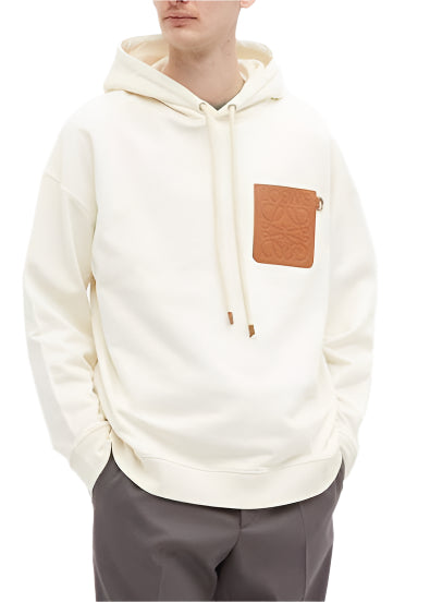 Loewe Anagram Patch Hoodie "White" Designer Hoodie UAE