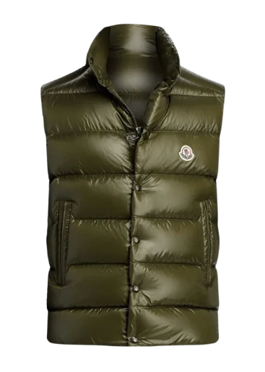 Moncler Tibb Down Gilet "Olive Green" Puffer Vest Jacket UAE
