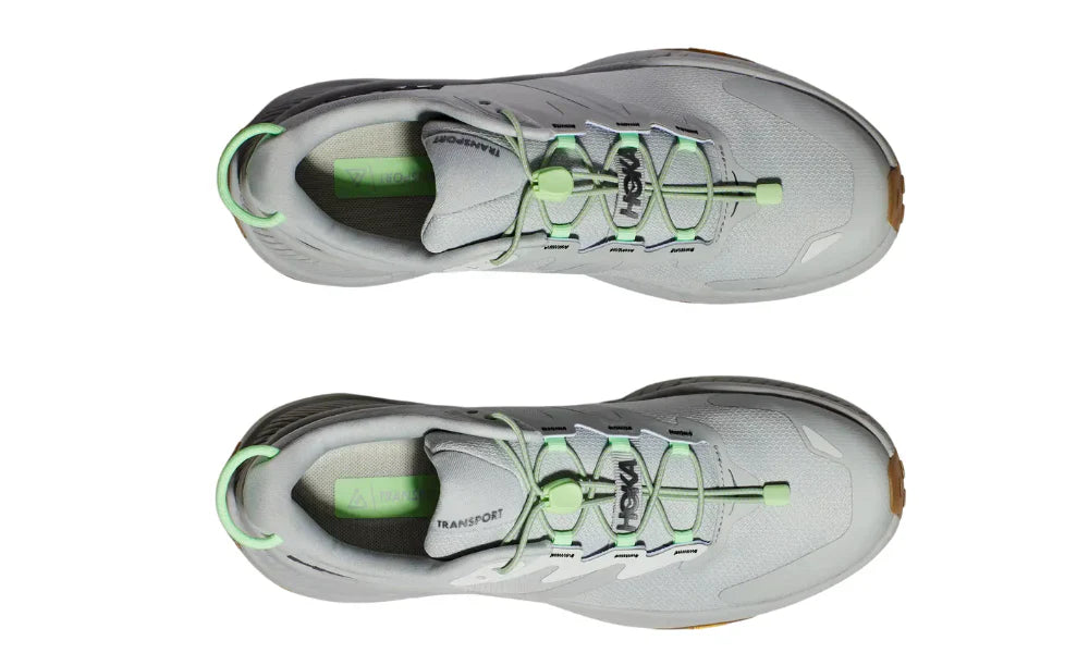 Hoka Transport "Harbor Mist Lime Glow" Lifestyle Sneakers UAE