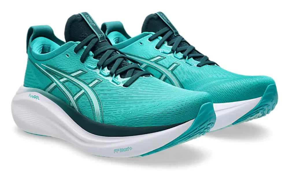 Asics Gel Nimbus 27 "Wave Teal Saxon Green" Running Shoes UAE