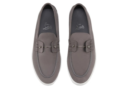 Christian Louboutin Chambeliboat Leather Loafers "Grey" Smart Casual Loafers UAE