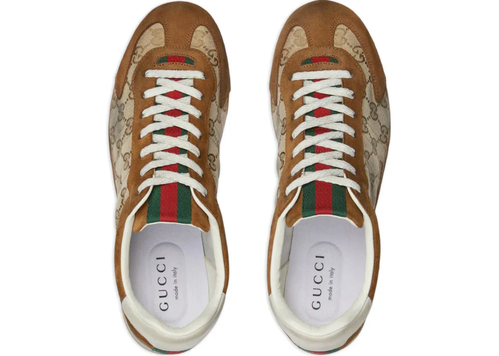 Gucci Shift GG "Beige Brown" Monogram Sneakers UAE