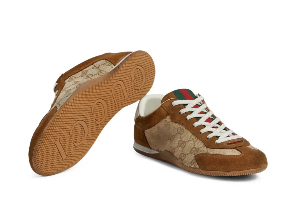 Gucci Shift GG "Beige Brown" Monogram Sneakers UAE