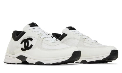 Chanel Mesh Suede Grained Calfskin "White Black" Premium Fashion Sneakers UAE