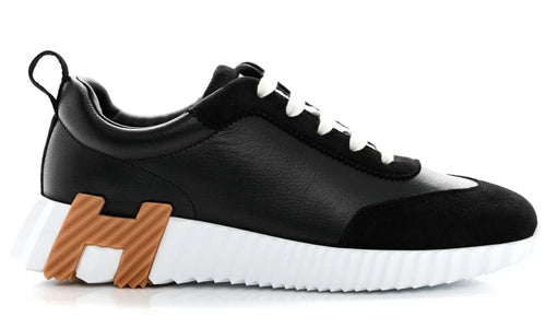 Hermes Air Mesh Suede Bouncing "Black" Breathable Sneakers UAE