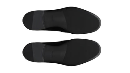 Prada Plaque Loafer "Black Saffiano Leather" Formal Designer Loafers UAE