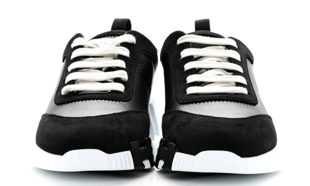 Hermes Air Mesh Suede Bouncing "Black" Breathable Sneakers UAE