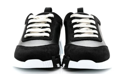 Hermes Air Mesh Suede Bouncing "Black" Breathable Sneakers UAE