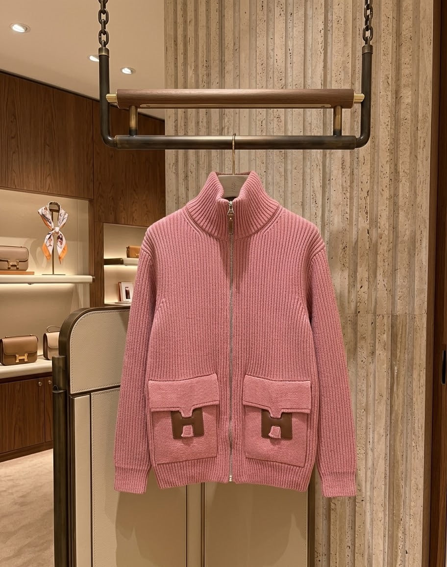 Hermès Wool Knit Cardigan
