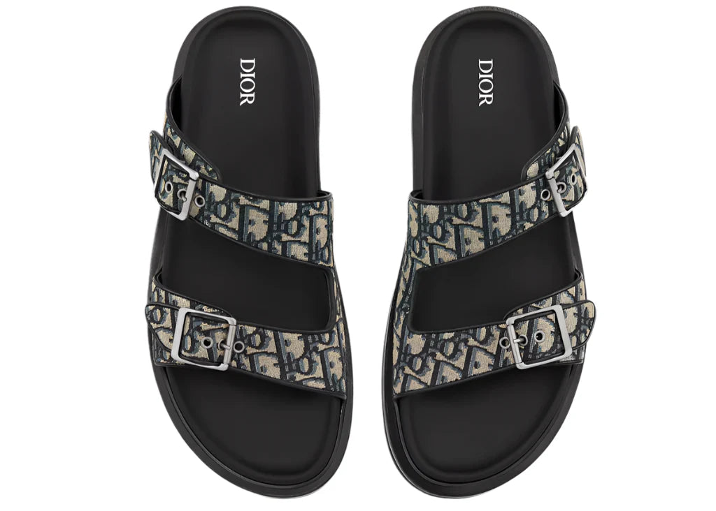 Dior Aqua Sandal "Beige Black" Designer Sandals UAE
