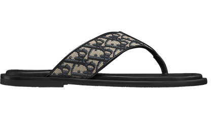 Dior Alias Thong Sandal "Beige Black" Premium Flip Flops UAE