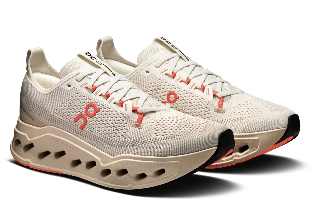 On Cloudsurfer Max "Ivory / Salmon" Running Shoes UAE
