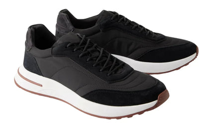 Loro Piana Week End Walk "Black" Comfortable Walking Sneakers UAE